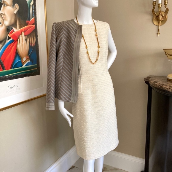 🆕🏷️Oscar de la Renta Vanillafitted Dress. 🇮🇹 Made in Italy